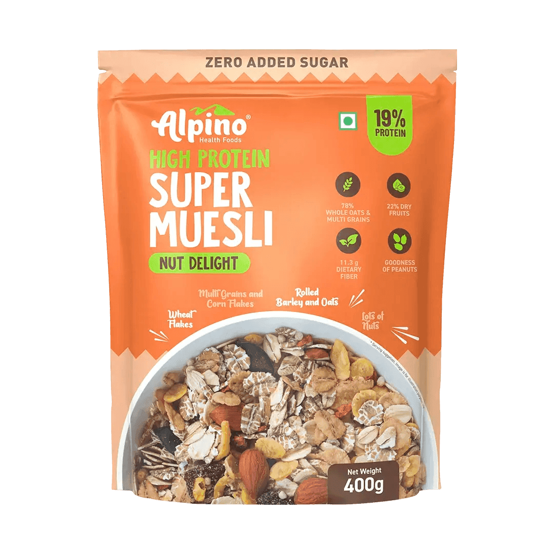Alpino Zero Added Sugar Super Muesli 400gm